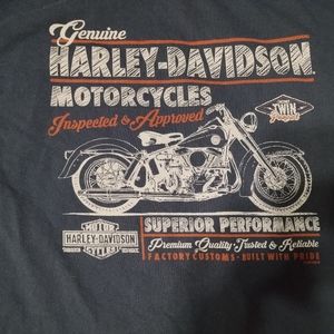 Navy blue Harley Davidson t shirt